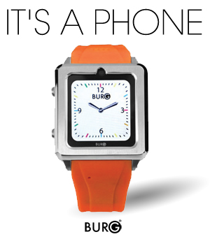 Smart Watch Burg 13 - Sao Paulo -  un orologio-cellulare con Touchscreen a colori e puoi effettuare chiamate, inviare sms/mms, ascoltare musica ovunque sei, senza il peso del telefono